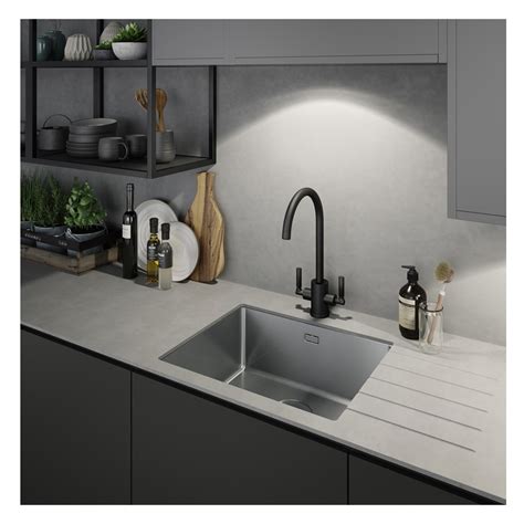 Abode Atlas Monobloc Aquifier Kitchen Mixer Tap Matt Black