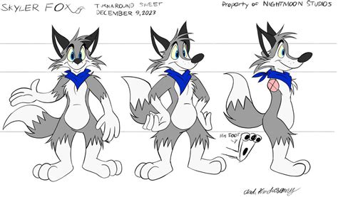 Skyler Fox Turnaround Sheet 2023 By Akcartoonist2004 On Deviantart