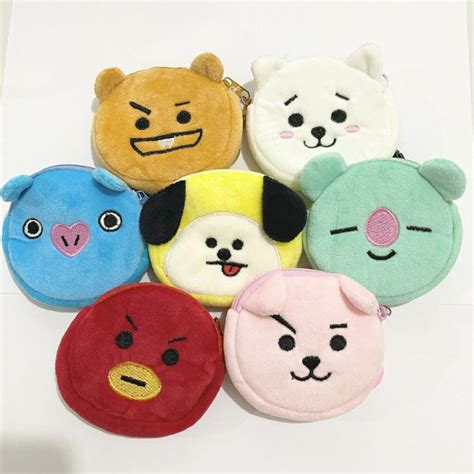 Jual Dompet Koin Army Bts Bt Tata Chimmy Koya Cooki Shooky Rj Mang