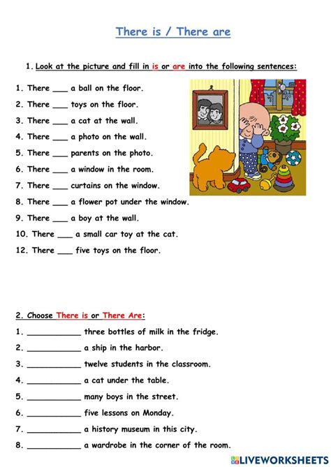 The Place Where I Live There Is There Are Interactive Worksheet Artofit