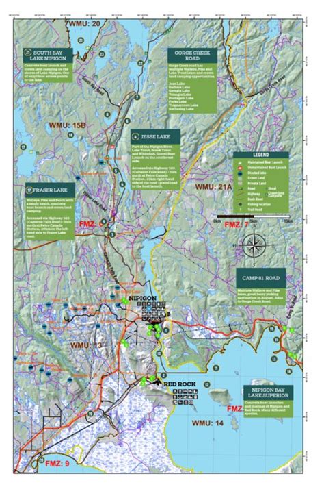 Nipigon River Detailed Fishing Map By Gh Services Avenza Maps