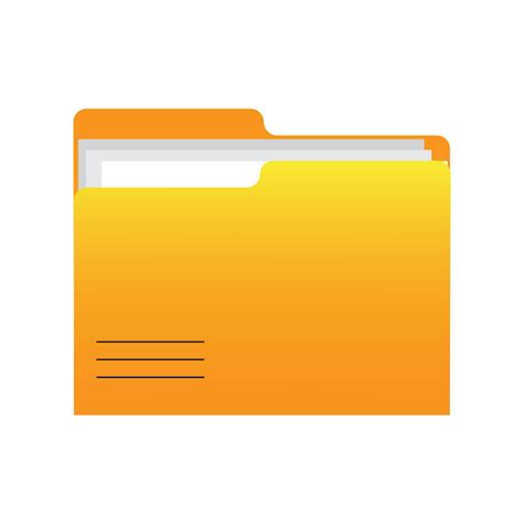 Premium Vector | Yellow folder files. document symbol. computer ...