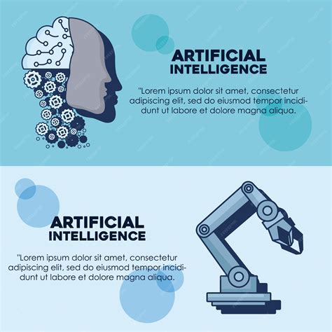 Diseño De Infografía De Inteligencia Artificial Vector Premium