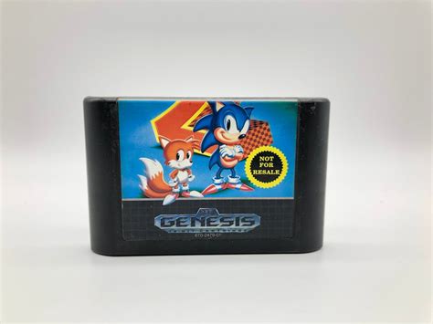 Sonic The Hedgehog 2 Sega Genesis 1992 Original Vintage Video Game