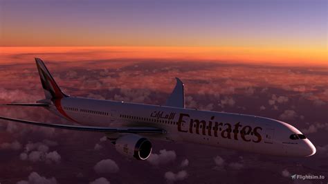 Asobo Boeing 787 10 Emirates New Livery 8k For Microsoft Flight