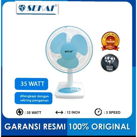 Jual KIPAS ANGIN MEJA SEKAI DFN 1203 DESK FAN SEKAI 12 INCH Shopee