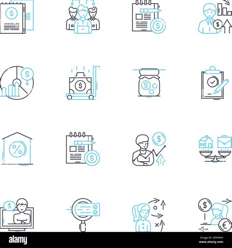 Data Development Linear Icons Set Analytics Algorithms Big Data