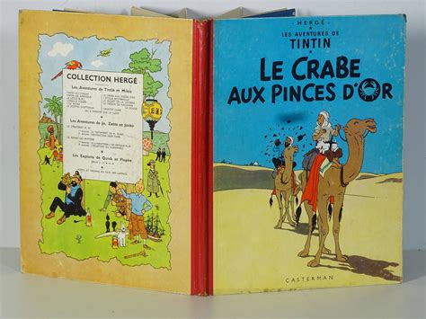 Herg Tintin Le Crabe Aux Pinces D Or En R Dition Belge De