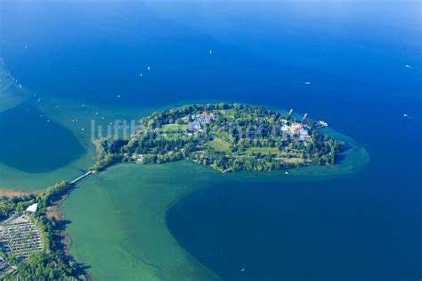 Konstanz Aus Der Vogelperspektive See Insel Mainau Auf Dem Bodensee