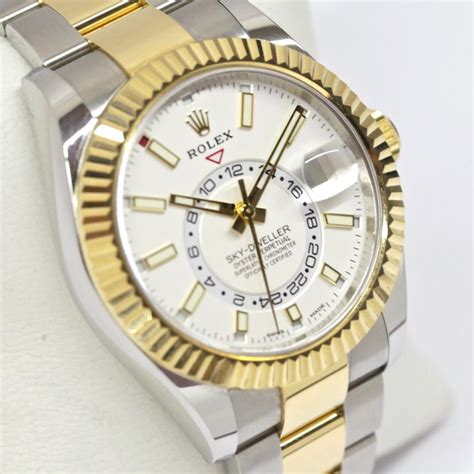 Rolex Sky Dweller In Stainless Steel And 18ct Yellow Gold White Index