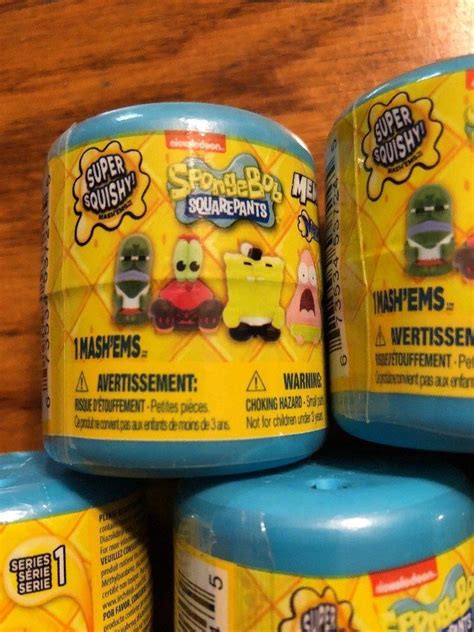 Lot Of 8 Mashems Fashems Spongebob Square Pants One Character Per Blind Capsule 1928986320