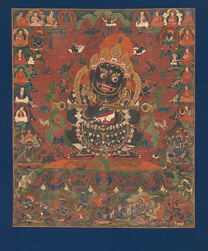 Portrait of Munchen Sangye Rinchen, the Eighth Abbot of Ngor Monastery ...
