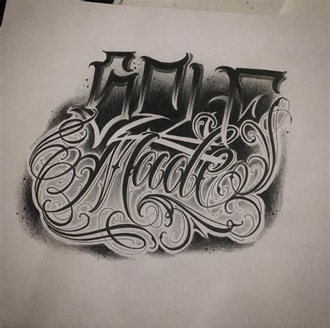 Tattoo Lettering Design Chicano Lettering Sketch Tattoo Design