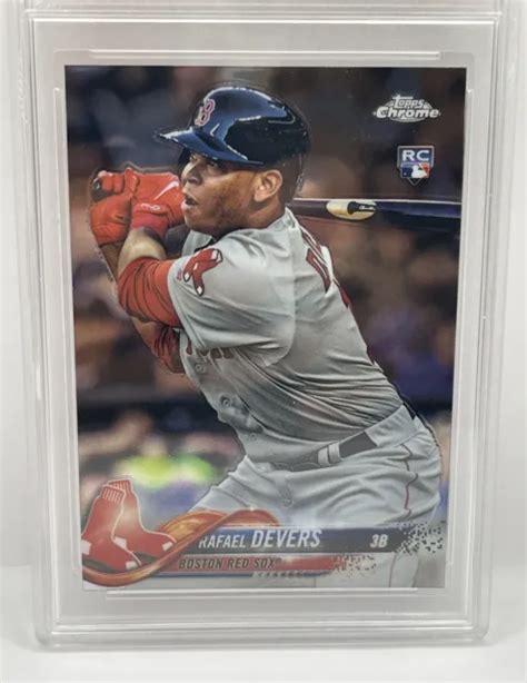 Topps Chrome Rafael Devers Rc Red Sox Mt Eur