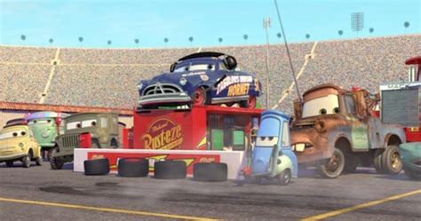 Dan The Pixar Fan Cars Fabulous Doc Hudson With Stand