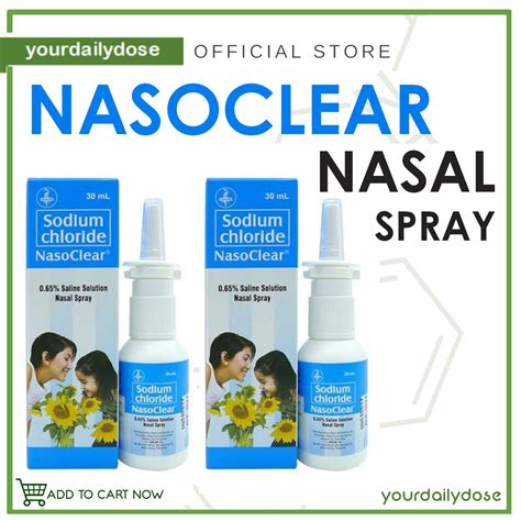 NasoClear Saline Solution Nasal Spray 30ml Shopee Philippines Atelier