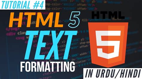 Learn Html 5 Html Text Formatting Web Development Tutorial 4 Absolute Beginner Course Youtube