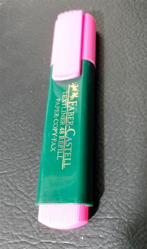 Refillable Pink Faber Castell Textliner Highlighter Marker At Rs