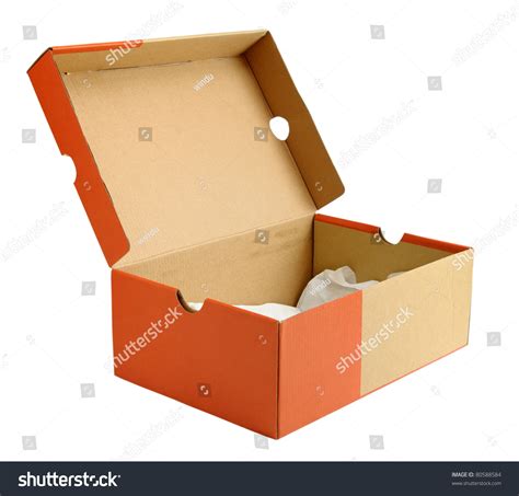 Open Empty Shoe Cardboard Box Isolated Stock Photo 80588584 Shutterstock