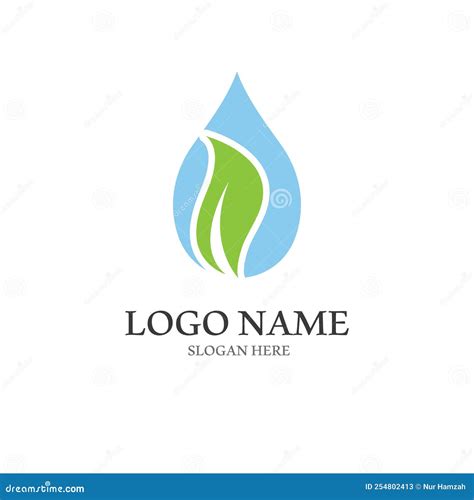 Water Drop Logo A Logo With A Concept Style Vector Illustration