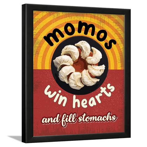 Chaka Chaundh Restaurant Quotes Wall Frames Momos Poster For