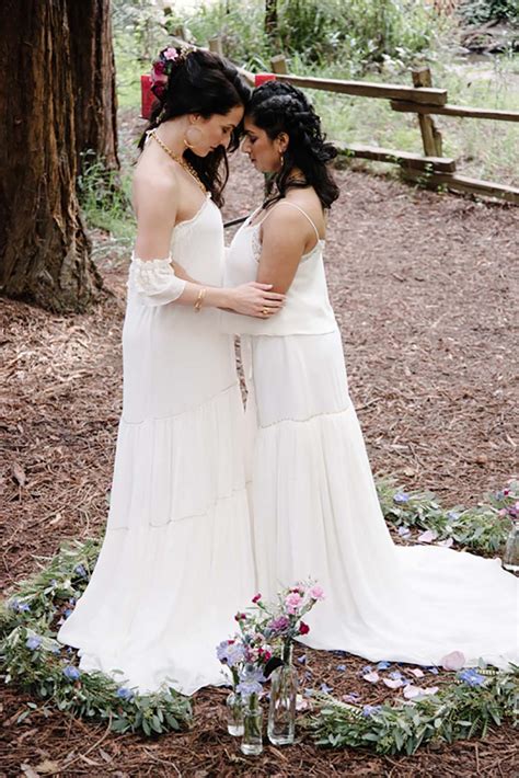 Redwood Forest Fairy Tale Lesbian Wedding Equally Wed 84 Equally