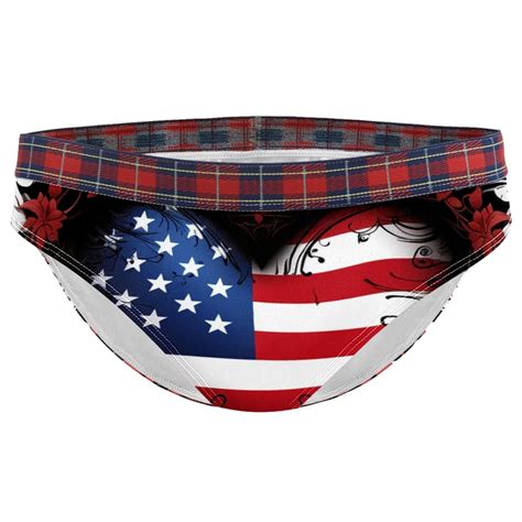 Brief Underwear Bikini Panties For Women Bikini Underwear L American Flag Print Heart Walmart