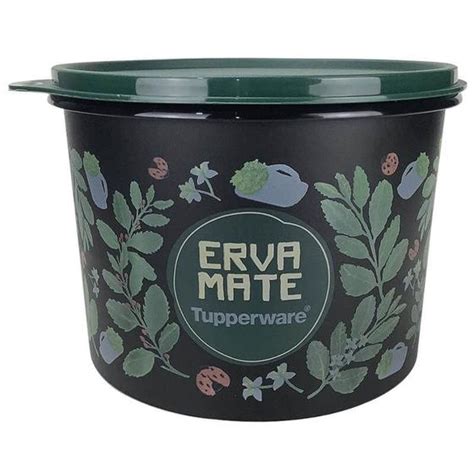 Tupper Caixa L Para Erva Mate Linha Floral Tupperware Pote