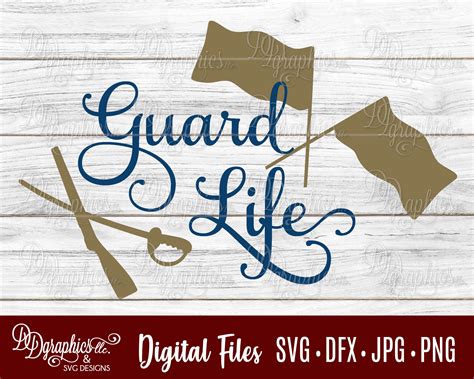 Color Guard Svg Guard Life Svg Flags Rifle Saber Etsy