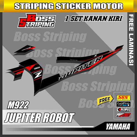 Jual STIKER MOTOR STRIPING YAMAHA JUPITER Z ROBOT M922 STICKER MOTOR