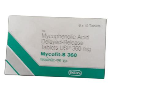 Intas Mycofit S Mycophenolic Acid Mg Tablet Api Form