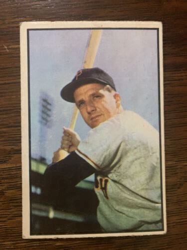 Bowman Color Ralph Kiner Card Pittsburgh Pirates Ebay