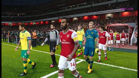 Arsenal Vs Norwich Premier League 1 July 2020 Pes 2020 Hd Youtube