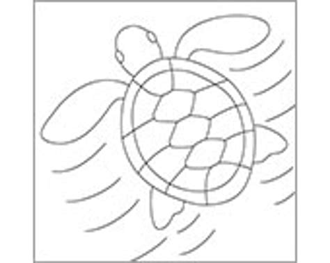 Baby Sea Turtle Stencil