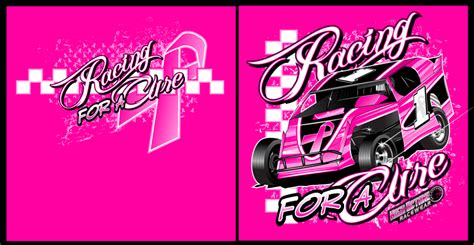 Racing For A Cure Breast Cancer Awareness T Shirt By Bruceb7 On Deviantart