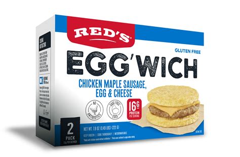 Chicken Maple Sausage Egg'Wich 2-Pack | Red's All Natural