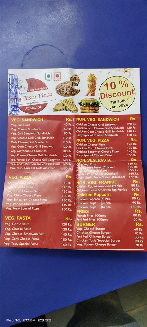 Menu Of Yummy Rasoi Kurla Mumbai