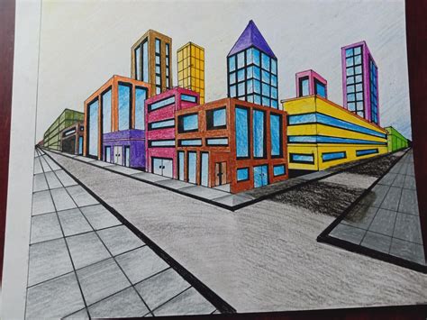 2 point perspective drawing : r/drawing