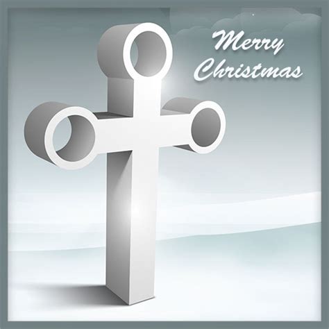 Free Christian Christmas Borders Doves Cross Angels