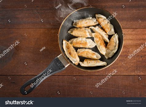 Pan Fried Momo Top View Over Royalty Free Licensable Stock Photos