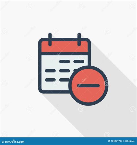 Data E Tempo Calendário E Linha Fina ícone Liso Do Evento Da Supressão