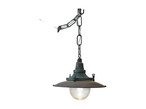 Lampada A Sospensione Nautica In Rame Vintage Anni Deesup