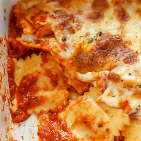 Easy Cheesy Baked Ravioli Recipe Lil Luna