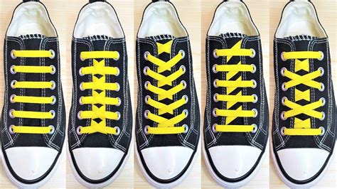 5 Ways To Tie Your Shoelaces How To Tie Shoelaces Shoes Lace Styles Shoelace Shorts Viral