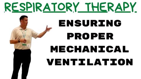 Respiratory Therapist Ensuring Proper Mechanical Ventilation Youtube