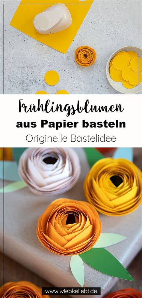 Ranunkel Bl Ten Aus Papier Basteln Diy Blog Do It Yourself