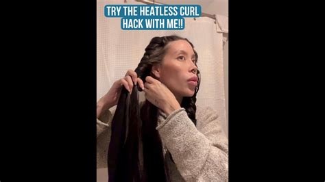 Try The Heatless Curl Hack With Me Youtube