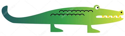 Green cartoon funny crocodile Stock Vector Image by ©scrapster #107237784