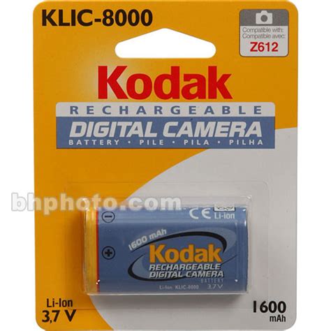 Kodak Klic Rechargeable Li Ion Battery B H Photo