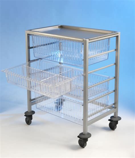 Stainless Steel Inoculation Trolley Storage Aspects